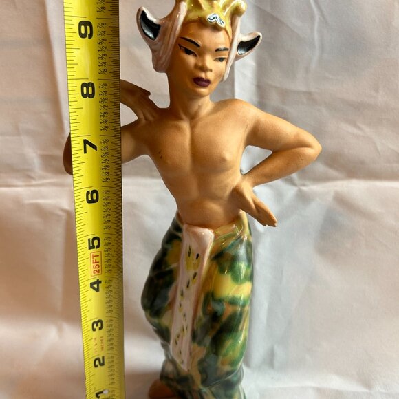 vtg 1950s Ceramic Arts Studio Madison Wis. Betty Harringon Balinese Dancer Man - Picture 9 of 9